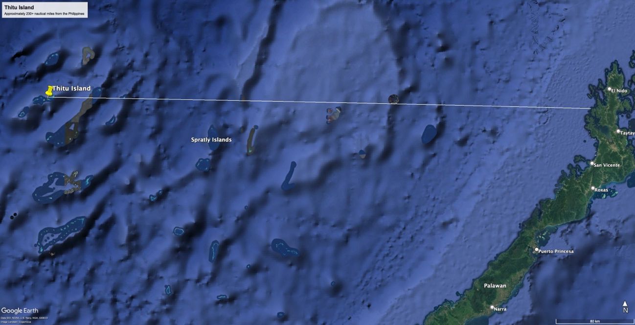 Location of Thitu Island